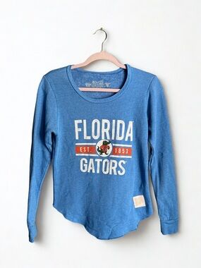 Original Retro Brand Blue Florida Gators Long-Sleeve Sweatshirt